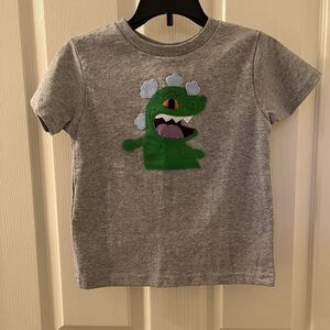 Mi Cielo Story + Nickelodeon Rugrats Felt Reptar T-Shirt Top Boys Size 5-6 NWT